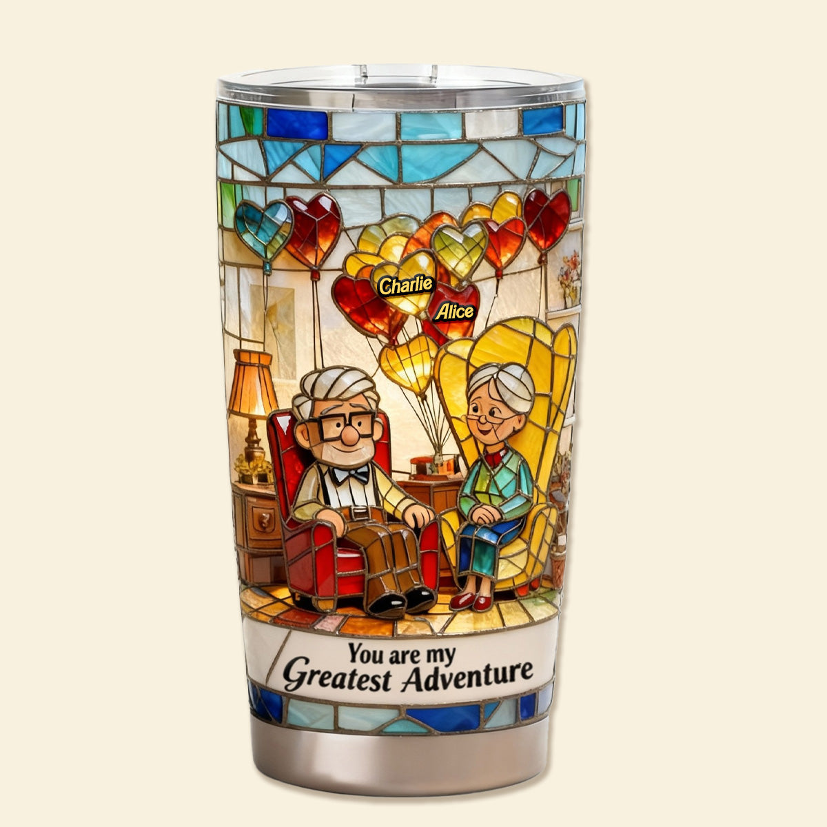 Growing Old Couple 20oz Tumbler - Personalized Gifts For Couples 02TOMG280126-Homacus