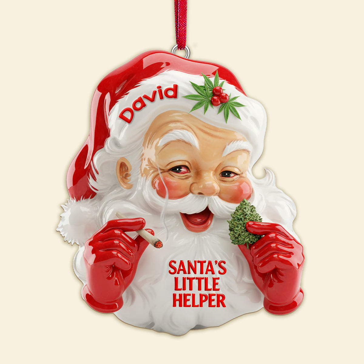 High Santa's Little Helpers Acrylic Ornament, Personalized Gifts For Smokers 08qhmg151125-Homacus