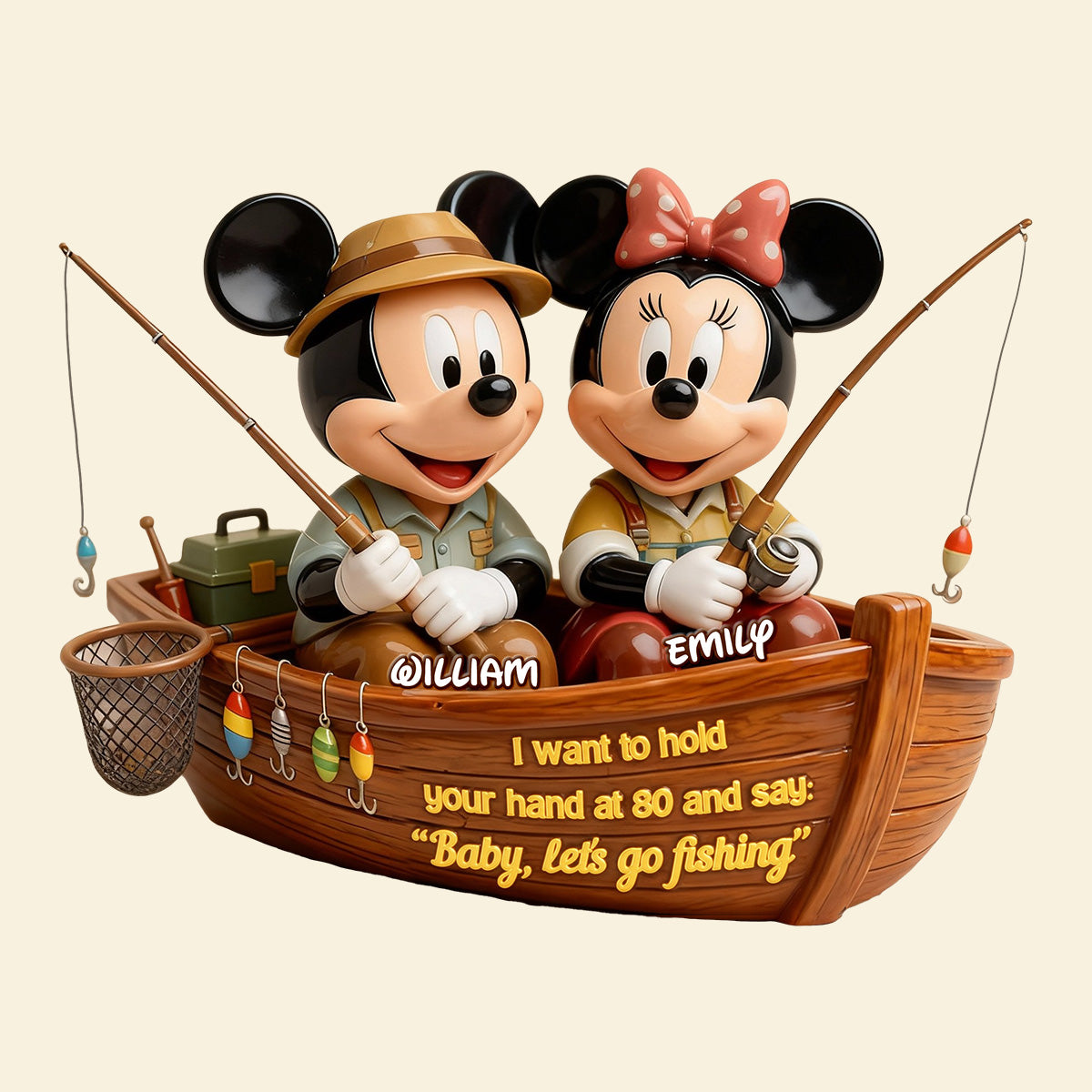 Fishing Couple Acrylic Plaque - Personalized Gift For Couples 06TOMG280126-Homacus