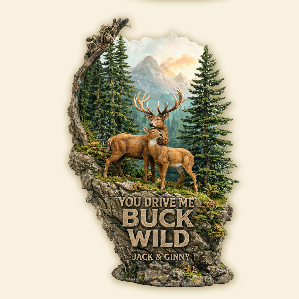 Hunting Couple Acrylic Plaque - Personalized Gifts For Couple 01HUMG190126-Homacus