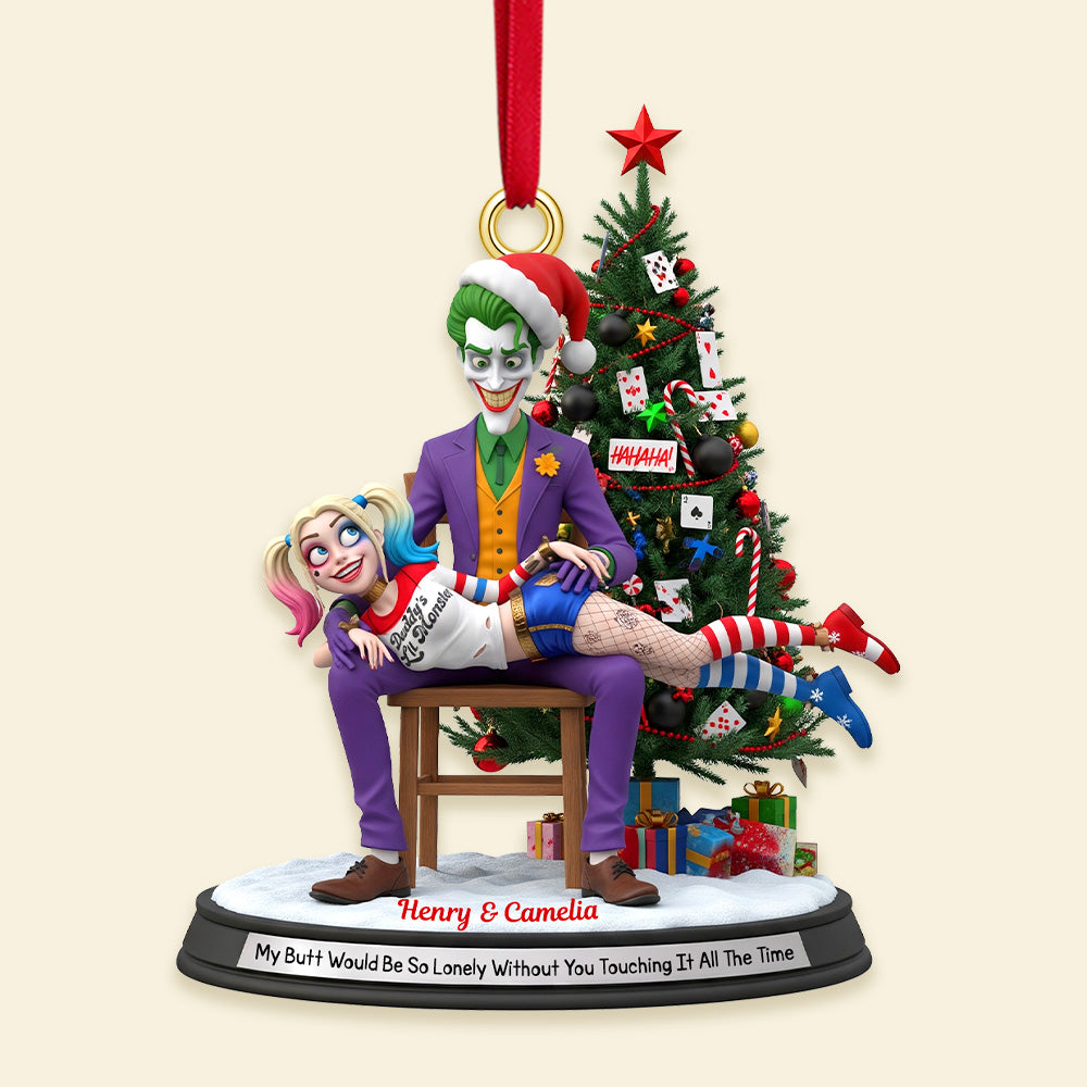 Personalized Gifts For Christmas, Mischievous Couple Acrylic Ornament 03namg090925-Homacus