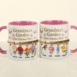 Grandma's Garden Coffee Accent Mug - Personalized Gifts For Grandma 03NAMG271225-Homacus