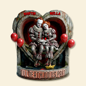 Gothic Love Couple Acrylic Plaque - Personalized Gift For Couples 02PAMG030226-Homacus