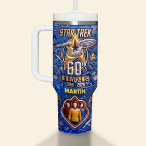 60th Anniversary Space Journey Tumbler - Personalized Anniversary Gifts 02TGMG060326-Homacus