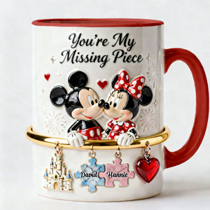 You’re My Missing Piece Couple Mug - Personlized Gift For Couples 03NAMG291225-Homacus