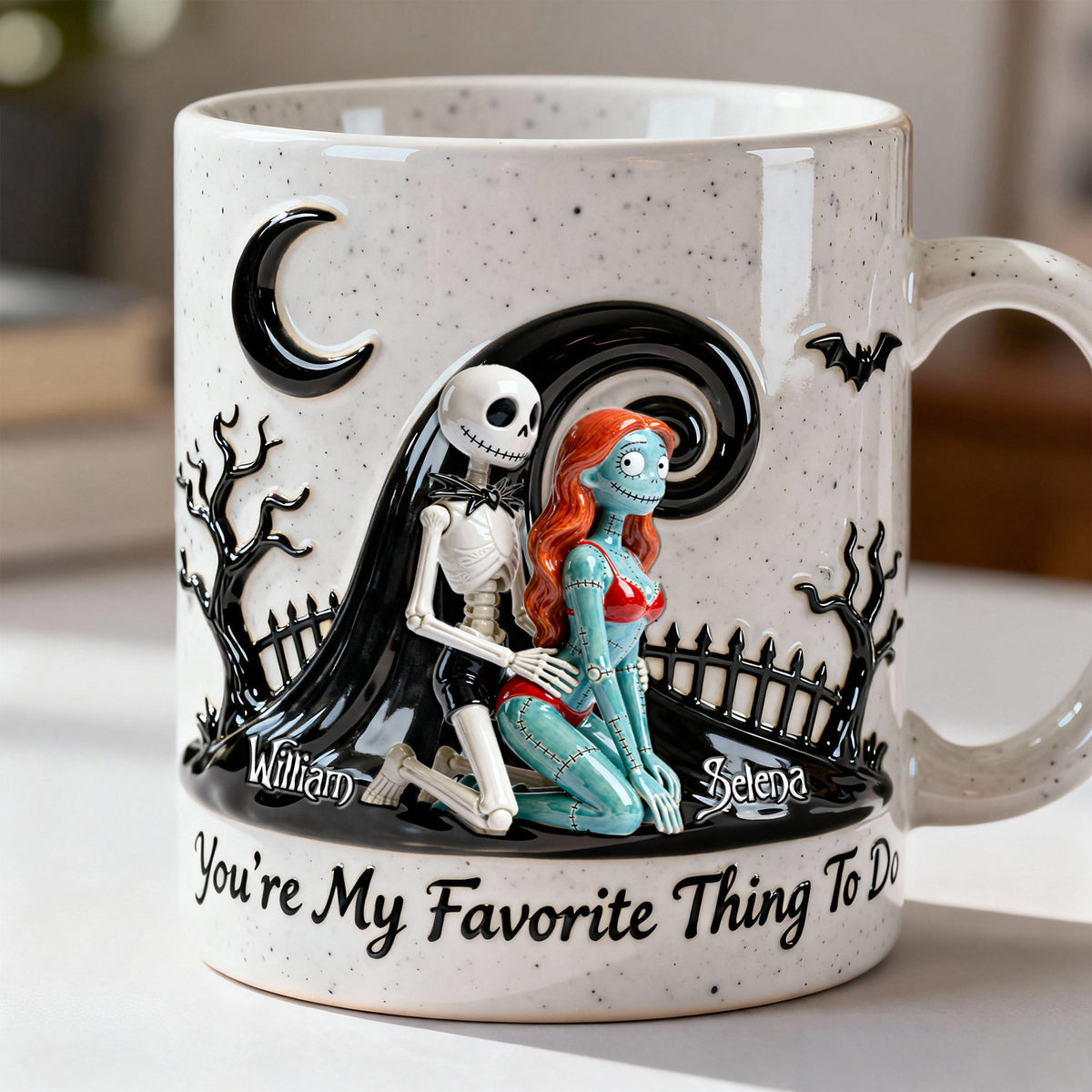 Naughty Spooky Couple Coffee Mug - Personalized Gift For Couples 02OHMG070126-Homacus