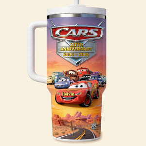 20th Anniversary Handle Tumbler - Personalized Gifts 01NAMG030326-Homacus