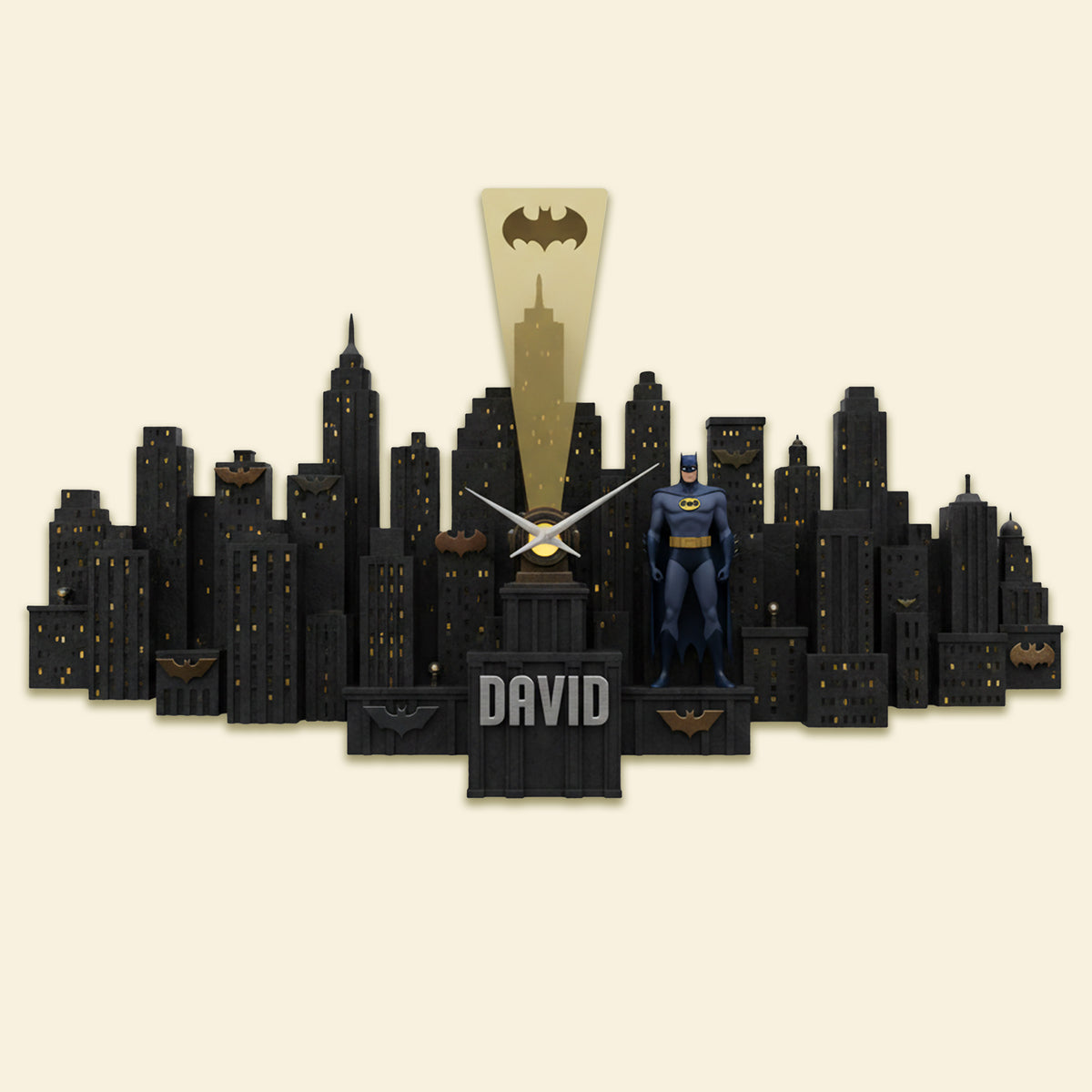 City Skyline Wall Clock - Personalized Gifts For Hero Lovers 04kimg261225-Homacus