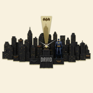City Skyline Wall Clock - Personalized Gifts For Hero Lovers 04kimg261225-Homacus