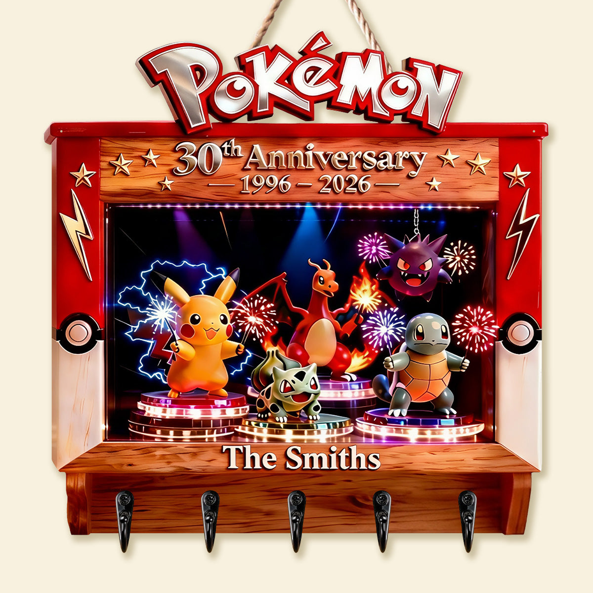 30th Anniversary Key Hanger For Game Lovers - Personalized Gifts 05tgmg020326-Homacus