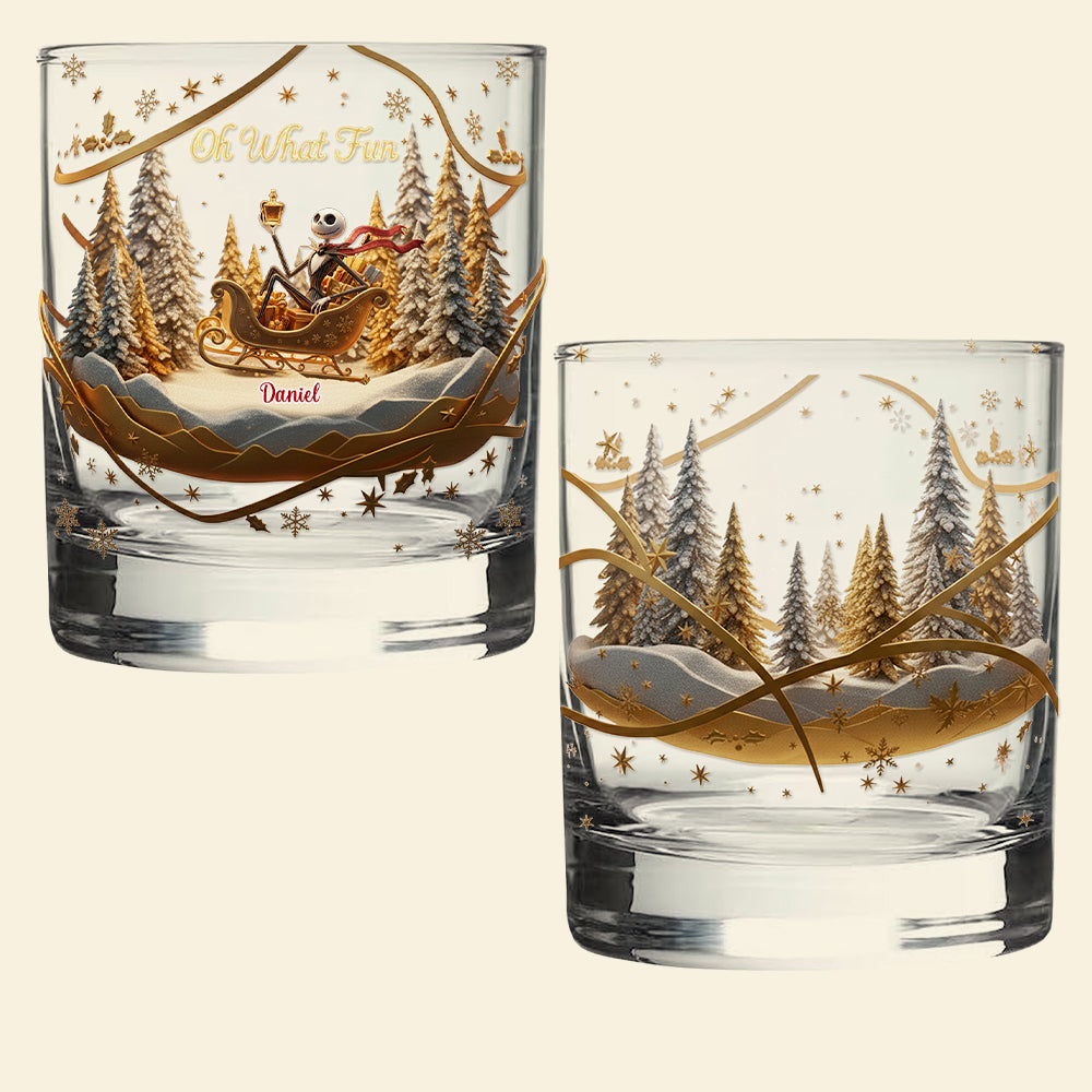 Christmas Fun Glass Mug Personalized Gifts 02PAMG231025-Homacus