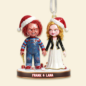 Horror Couple Ornament - Personalized Gift For Couple Christmas Ornament 01OHMG101025-Homacus