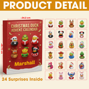 Personalized Gifts For Duck Lovers Christmas Advent Calendar Blind Box 01kimg111125-Homacus