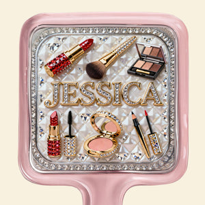 Makeup Artist Handheld Mirror - Personalized Gifts For Her 05namg130226-Homacus