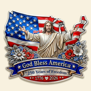 USA 250th Anniversary Metal Sign - Personalized Gifts For Family 04TOMG310126-Homacus