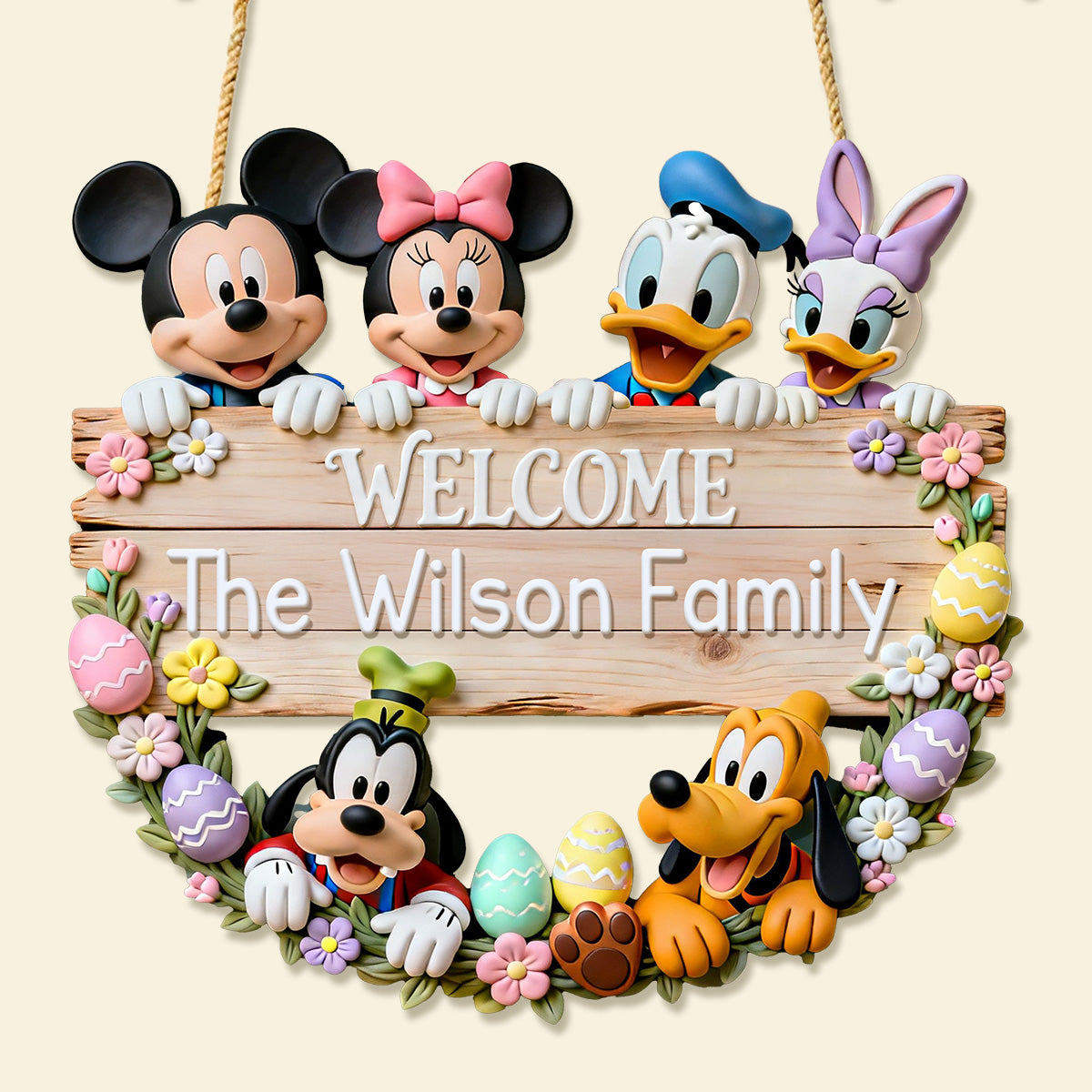 Welcome Home Wood Sign - Personalized Gifts For Family Wood Sign 02NAMG040226-Homacus