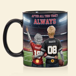 Sport Lover Couple Coffee Mug - Personalized Gifts For Couple Sport Fans Coffee Mug 01HUMG241125-Homacus