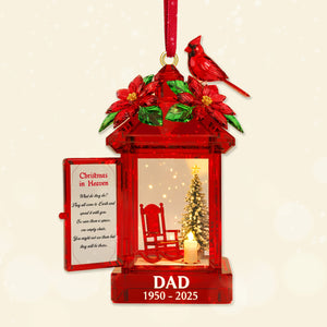 Memorial Cardinal Bird Acrylic Ornament - Personalized Gifts For Christmas Ornament 03TOMG071025-Homacus