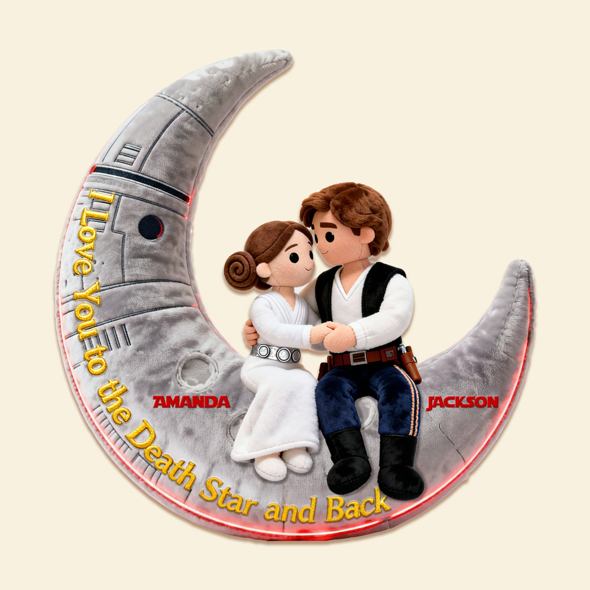 Starlit Moon Couple Pillow - Personalized Gift For Couples 03OHMG121225-Homacus