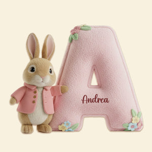 Cute Bunny Alphabet Pillow - Personalized Gifts For Kids 02namg251125-Homacus