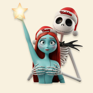 Naughty Couple Acrylic Christmas Tree Topper - Personalized Gifts For Couple 03ohmg191125-Homacus