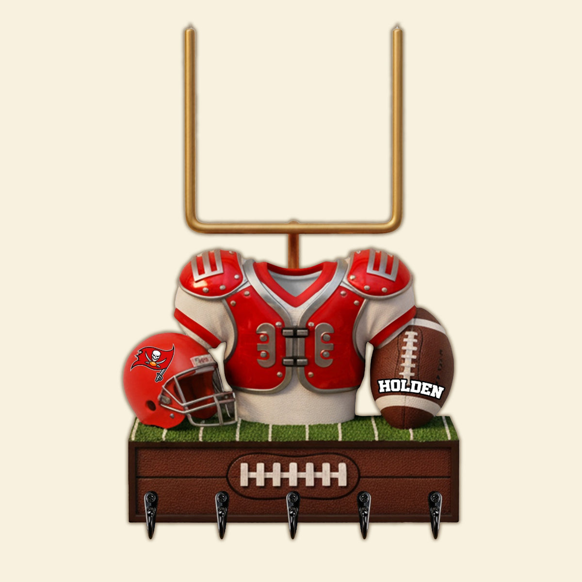 Sports Wood Key Hanger - Personalized Gifts 01kimg011225-Homacus