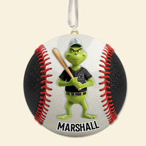 Softball Green Monster Ornament - Personalized Gifts For Sport Lover Christmas Ornament 01OHMG041025-Homacus