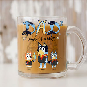 Magic Dog Dad Glass Mug - Personalized Gifts For Dad 012huti260325-Homacus
