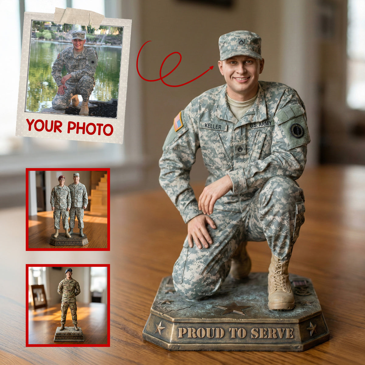 Military Veterans Acrylic Plaque - Custom Photo Gifts For Veterans 01tgmg221225-Homacus