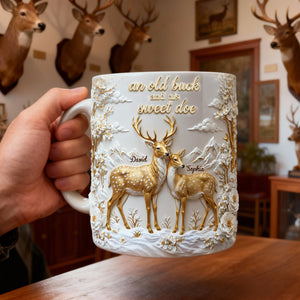 Precious Deer & Doe Couple Coffee Mug, Personalized Gifts For Couple 05qhlu210126-Homacus