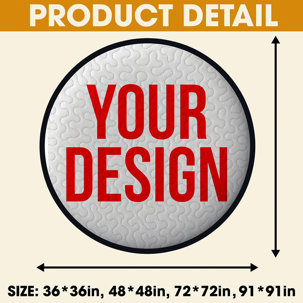 Personalized Gifts For Christmas, Green Monster Quilted Round Mat 05pgta291025-Homacus