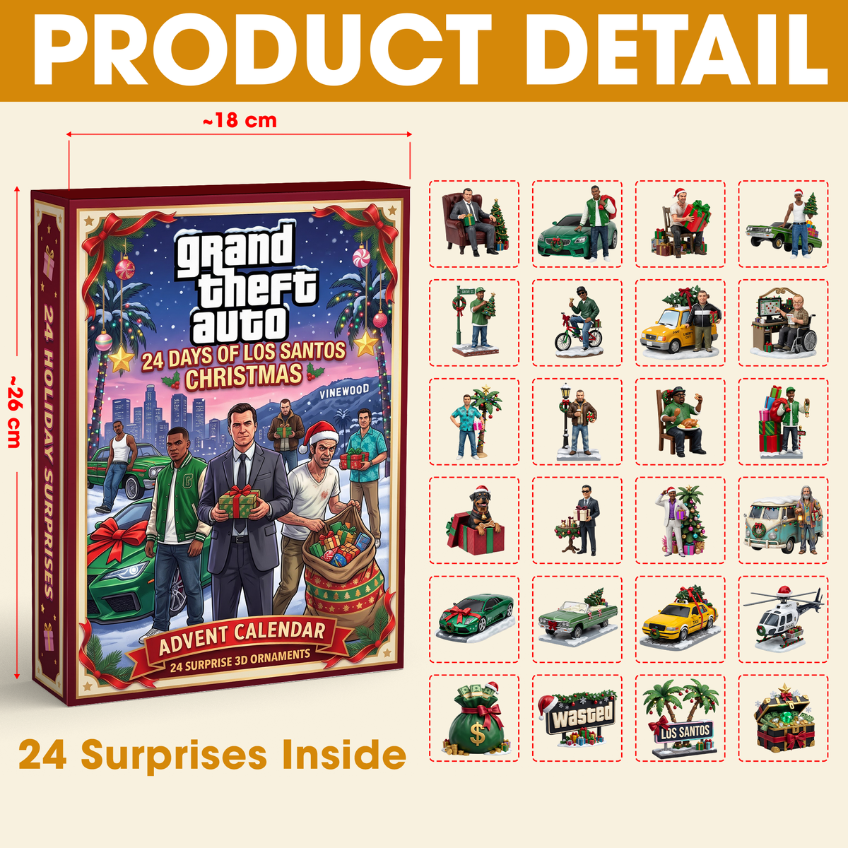 Open World Gamer Christmas Advent Calendar Blind Box - Personalized Gifts For Game Lovers 04TYDH271026-Homacus