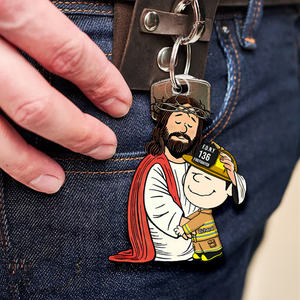 Personalized Gifts For Christians Keychain, Jesus Christ Support Your Job 02qhqn160125hg-Homacus