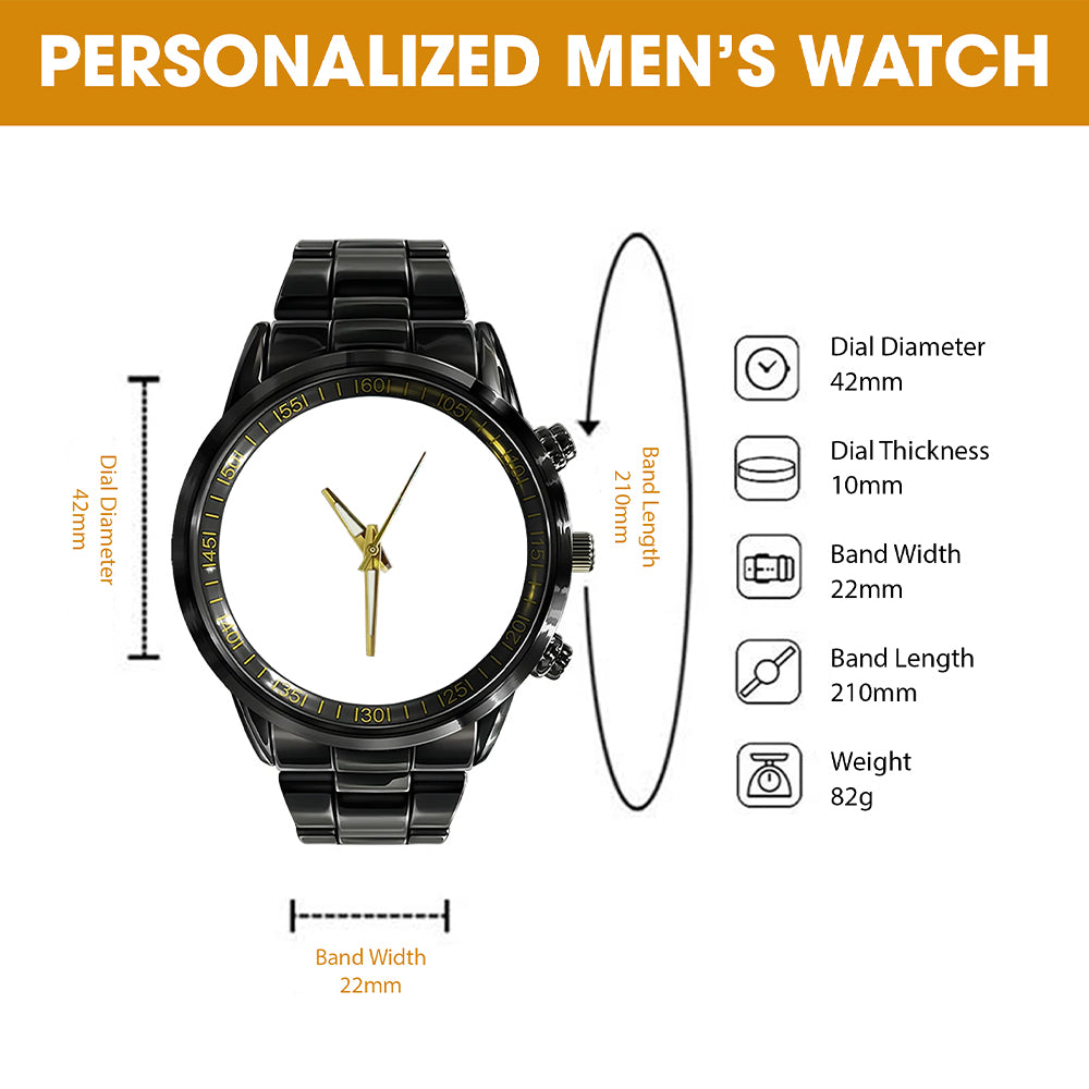 Military Men's Watch - Personalized Gifts For Veteran Personalized Men's Watch 03TGTI011225-Homacus