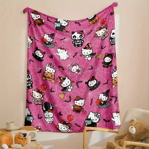 Pinky Meow Cat Blanket - Halloween Gifts For Cartoon Lovers 75laxx180725-Homacus