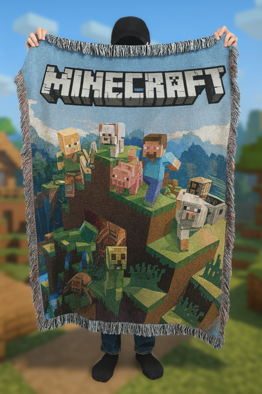 Pixel Builder Woven Blanket - Personalized Gift For Fans 122laxx180725-Homacus