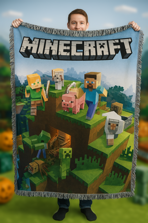 Pixel Builder Woven Blanket - Personalized Gift For Fans 122laxx180725-Homacus