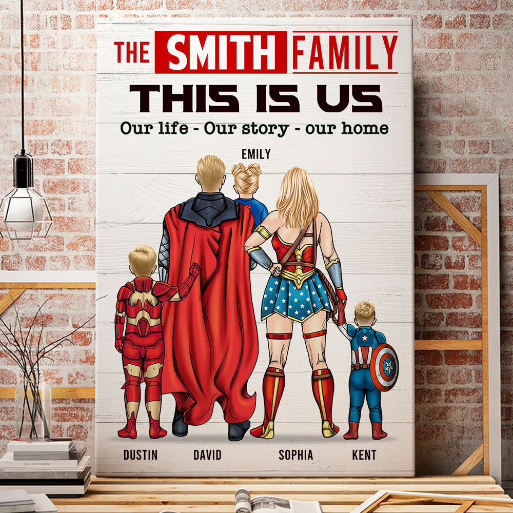 Personalized Canvas Print Gifts For Family This is Us-Homacus