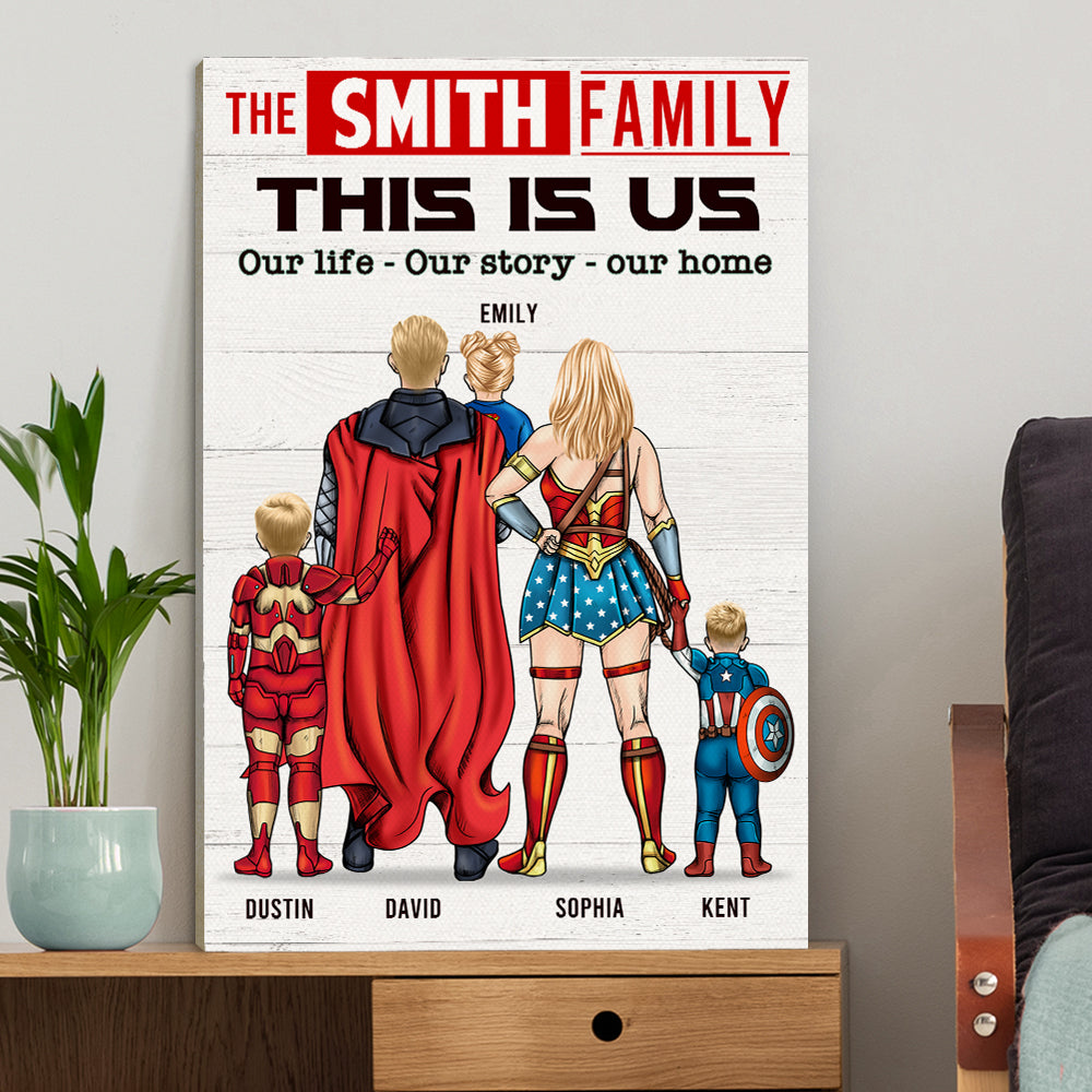 Personalized Canvas Print Gifts For Family This is Us-Homacus
