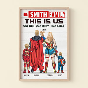 Personalized Canvas Print Gifts For Family This is Us-Homacus