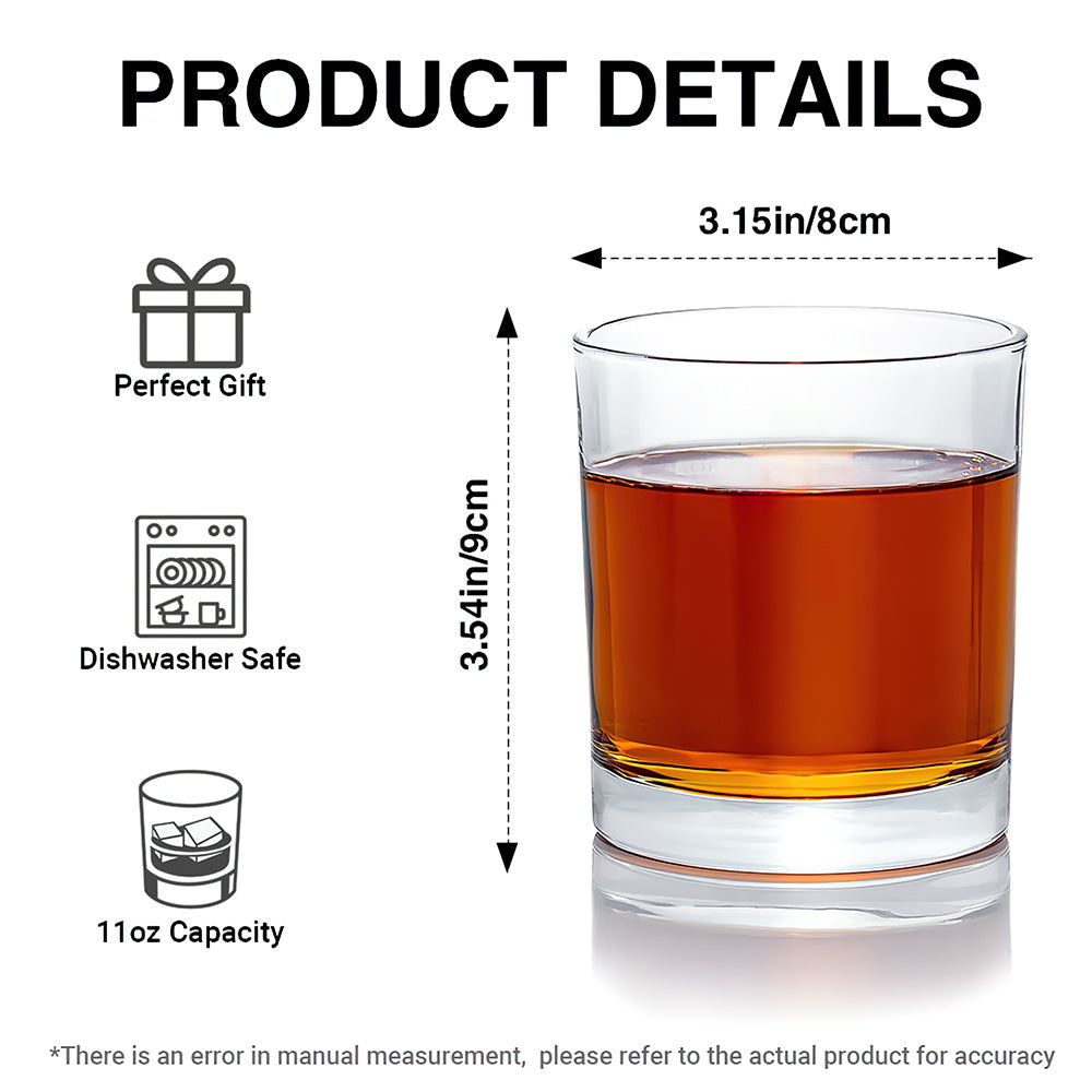Green Monster Personalized 11oz Round Glass - Personalized Gifts For Drinking Lovers 03nalu181025-Homacus