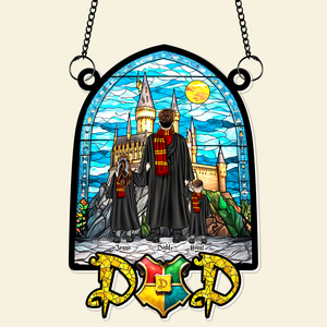 Wizard Dad Suncatcher Ornament - Personalized Gifts For Dad 02HULU270325TM-Homacus