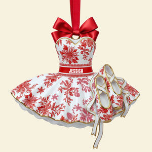 Blooming Ballet Dress Ornament - Personalized Gifts For Ballerina 02PGLU111025-Homacus
