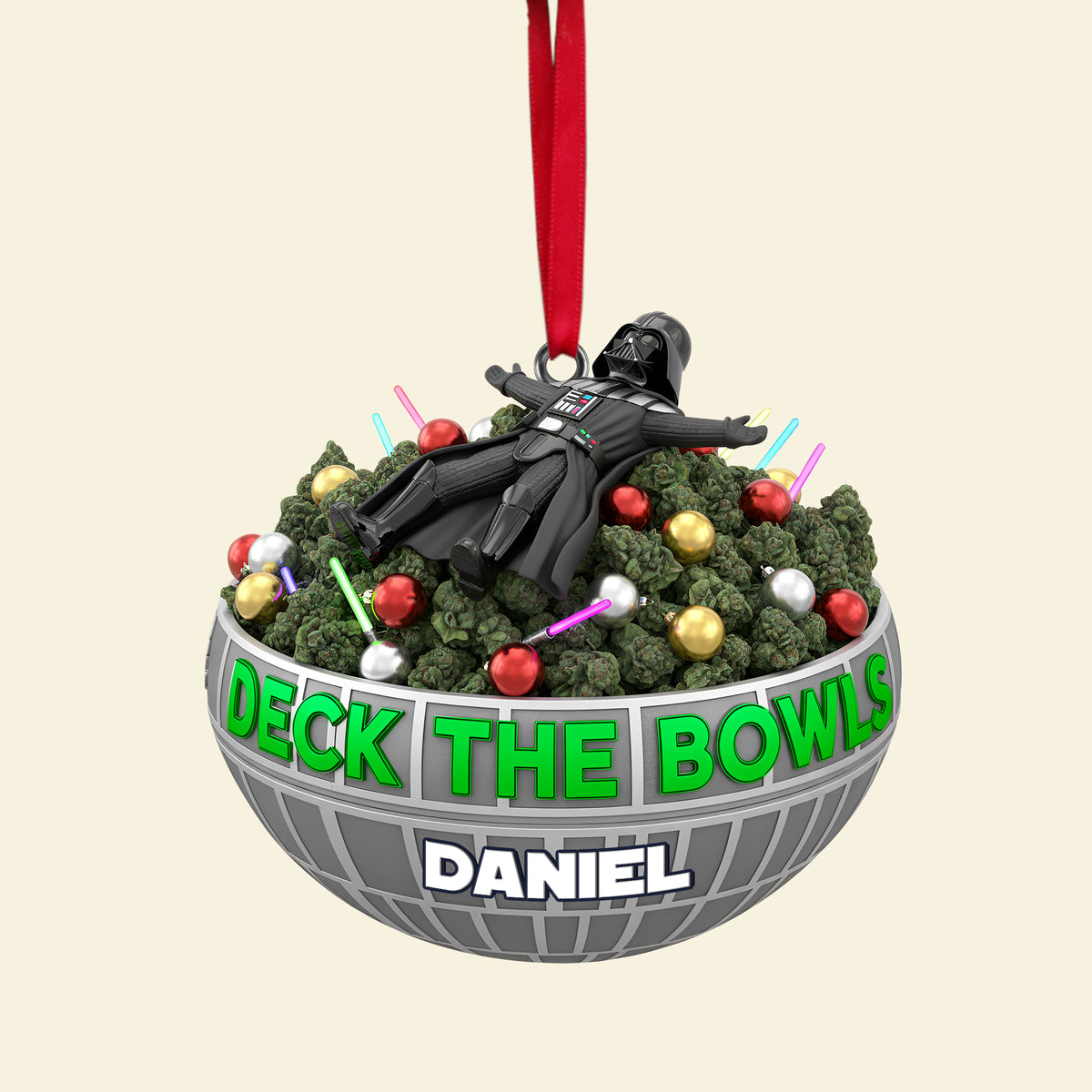 Deck The Bowl Ornament - Personalized Gifts For Stoners 07TOLU041025-Homacus