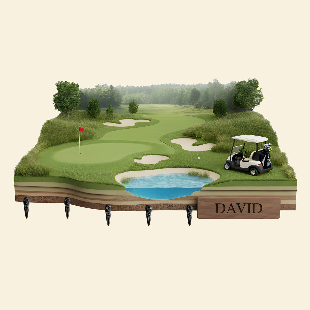 Golf Acrylic Key Hanger - Personalized Gifts For Golfers 01kilu201225-Homacus