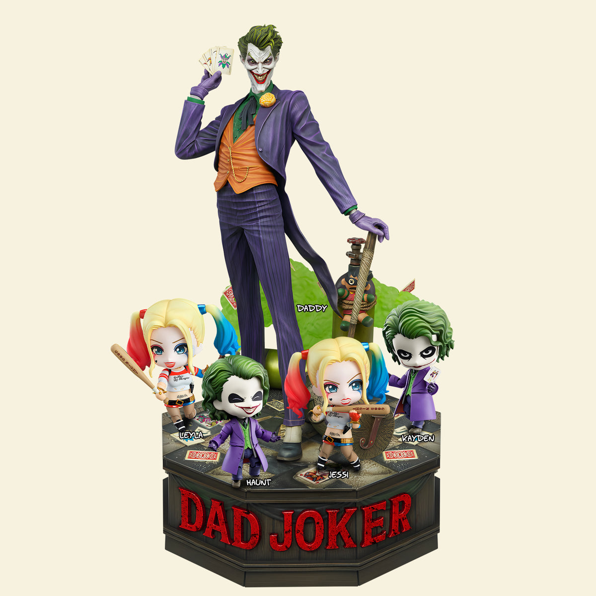 Clown Dad Acrylic Plaque Personalized Horror Gifts For Dad 01hulu150525-Homacus