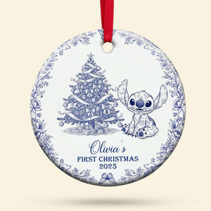 Baby's First Christmas Ceramic Ornament - Personalized Gifts For Baby 04PGLU300825-Homacus