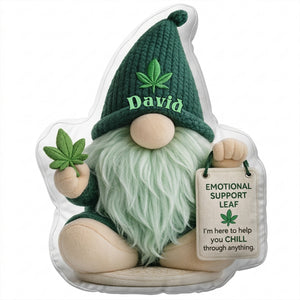 Funny Emotional Support Gnome Pillow - Personalized Gifts For Smoking Lover Pillow 03TOLU270326-Homacus