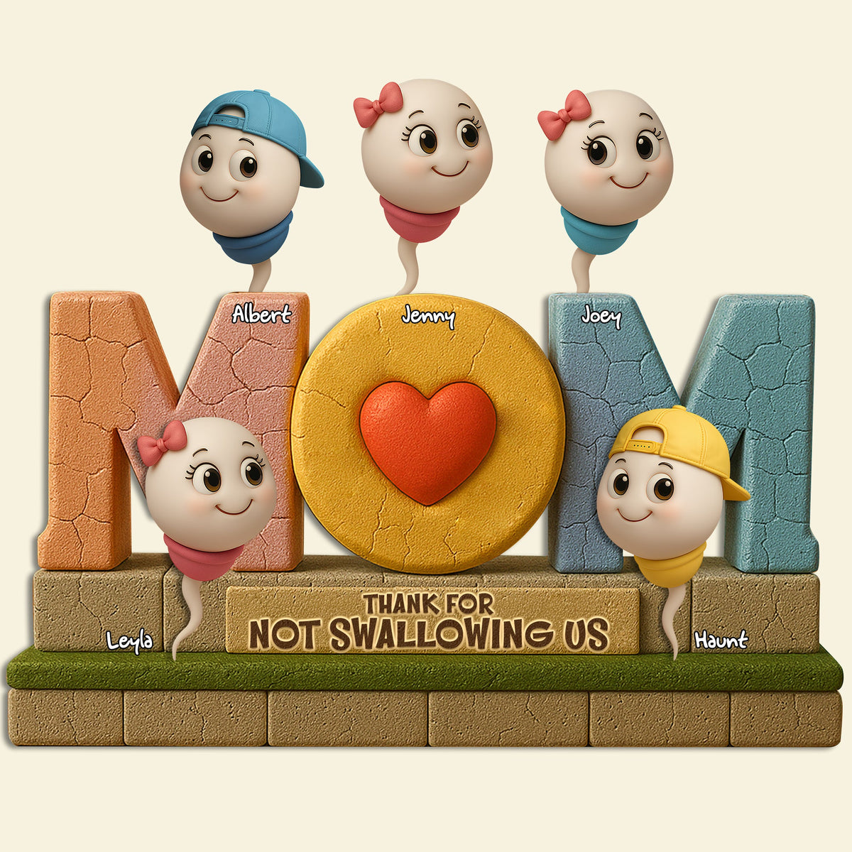 Mom Plaque- Personalized Gift For Mother 05OHLU160425-Homacus