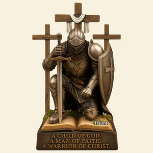 Knight Of Faith Acrylic Plaque – Personalized Christian Christmas Gifts 03HULU130525-Homacus